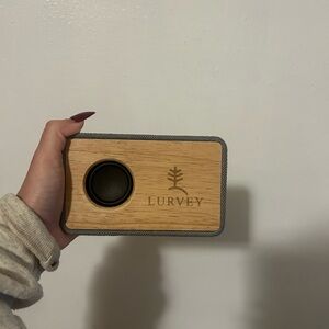 Portable Wooden Bluetooth Speaker - Natural Wood and Gray